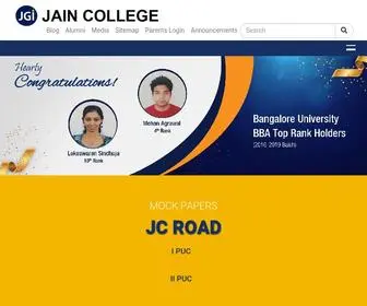 Jaincollege.ac.in(Jain College) Screenshot