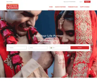 Jainfamilymatrimony.com(Jainfamilymatrimony) Screenshot