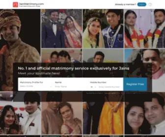 Jainmatrimony.com(Jain Matrimonial) Screenshot