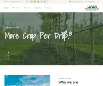 Jains.com(Jain Irrigation Systems Ltd) Screenshot
