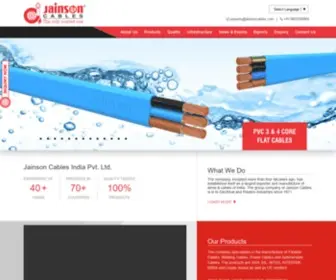 Jainsoncablesindia.com(Jainson Cables India Pvt) Screenshot