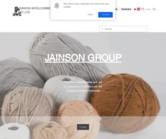 Jainsongroup.com(Jainson Wool Combers) Screenshot