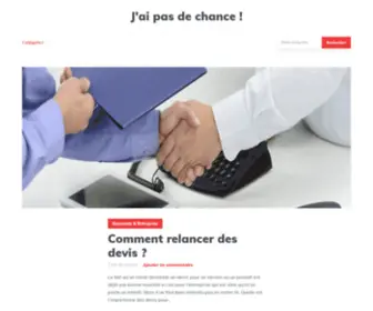 Jaipasdechance.com(Le blog de la lose) Screenshot