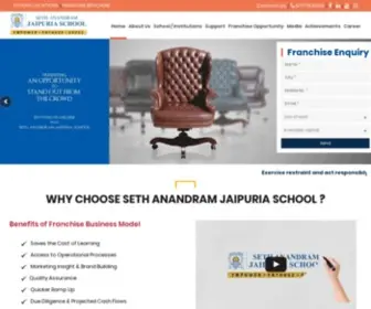 Jaipuriaschools.com(CBSE School Franchise) Screenshot