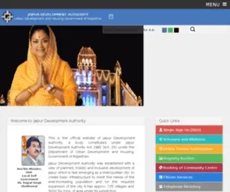 JaipurjDa.org(Official Website of Jaipur Development Authority) Screenshot