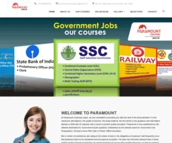 Jaipurparamount.com(Home ⋆ Best Bank Coaching in jaipur) Screenshot