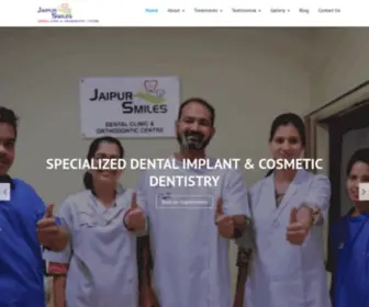 Jaipursmilesdental.com(Best Dentist in Jawahar nagar Jaipur and Dental implants in Jaipur) Screenshot