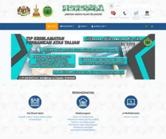 Jais.gov.my(Jabatan Agama Islam Selangor) Screenshot