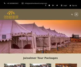 Jaisalmerdesertscamps.com(Jaisalmer Deserts Camps) Screenshot