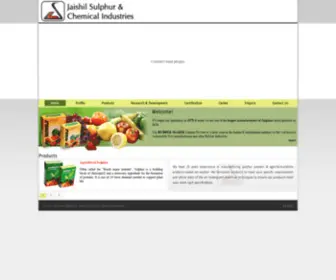 Jaishilsulphur.com(Jaishil Sulphur & Chemical Industries) Screenshot