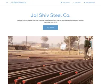 Jaishivsteelco-Rail.com(Jai Shiv Steel Co) Screenshot