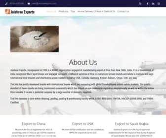 Jaishreeexports.com(We value relationships) Screenshot