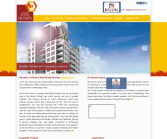 Jaisridevihomes.com(JAI SRI DEVI HOMES Pvt) Screenshot