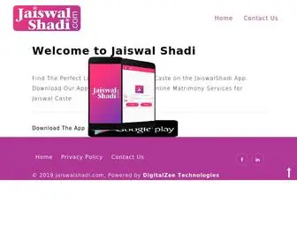 Jaiswalshadi.com(Jaiswal Shadi) Screenshot