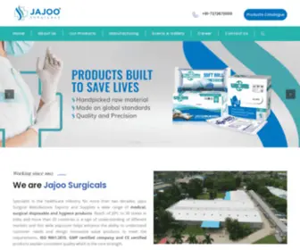 Jajoosurgical.com(Jajoo Surgical Pvt) Screenshot