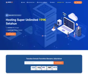 Jakartahost.co.id(Jakarta Host Menyediakan Layanan Web Hosting dengan Penyimpanan Unlimited SSD Harga Murah Tahunan) Screenshot