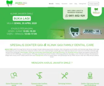 Jakartasmile.com(Klinik Gigi dan Dokter Gigi Family Dental Care) Screenshot