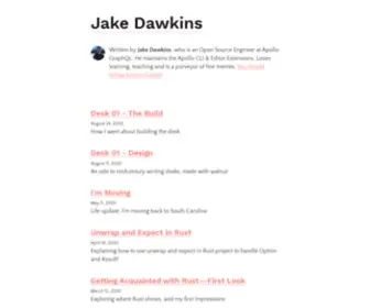 Jakedawkins.com(All posts) Screenshot