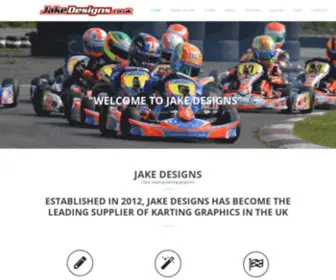 Jakedesigns.co.uk(Kart Graphics & Kart Sticker Designs Specialists) Screenshot