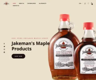 Jakemansmaplesyrup.com(The Maple Store) Screenshot