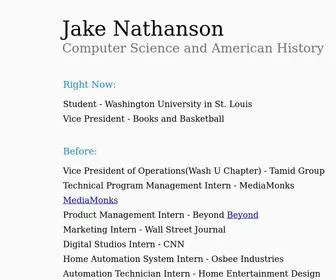 Jakenathanson.com(Jake Nathanson) Screenshot