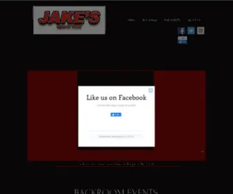 Jakesbackroom.com(Jake's Sports Cafe + Backroom) Screenshot