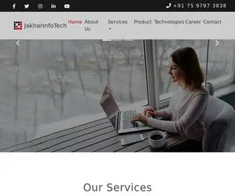 Jakharinfotech.com(Jakhar Infotech) Screenshot