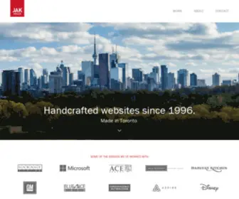 Jakmedia.ca(Web design) Screenshot