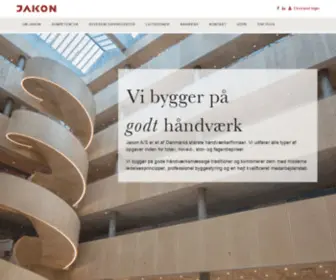 Jakon.dk(Vi bygger på godt håndværk) Screenshot