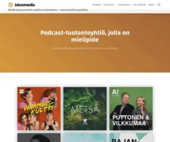 Jaksomedia.fi(Meiltä saat podcastille sisällön ja toteutuksen) Screenshot