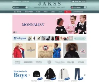 Jakss.co.uk(Designer Kidswear) Screenshot