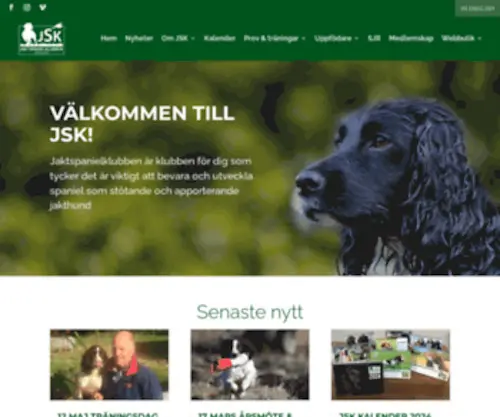 Jaktspanielklubben.se(Klubben för jägare med spaniel) Screenshot
