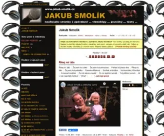 Jakub-Smolik.cz(Jakub Smolík) Screenshot