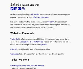 Jalada.co.uk(Jalada (David Somers)) Screenshot