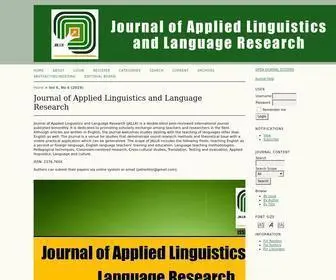 Jallr.com(Journal of Applied Linguistics and Language Research) Screenshot