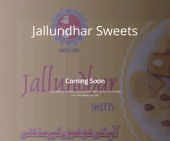 Jallundharsweets.com(JALLUNDHAR SWEET & BAKERS) Screenshot