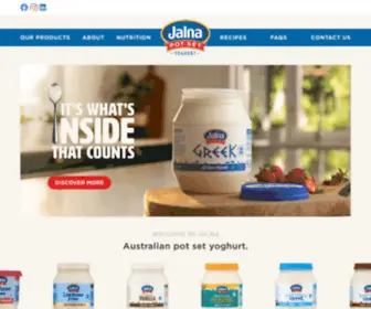 Jalna.com.au(Jalna Yoghurt) Screenshot