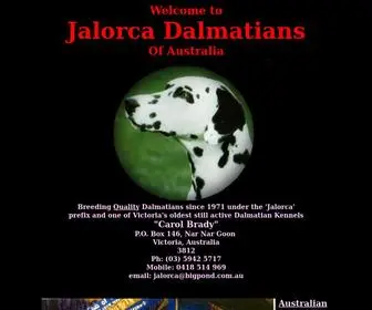 Jalorcadalmatians.com(Homepage of Jalorca Dalmatians) Screenshot