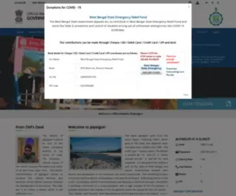 Jalpaiguri.gov.in(Official Website of Jalpaiguri) Screenshot