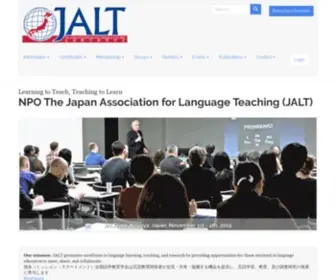 Jalt.org(Learning to Teach) Screenshot
