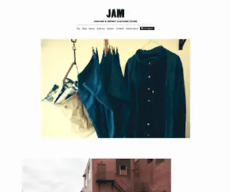 Jam-Clothing.com(Front Page) Screenshot