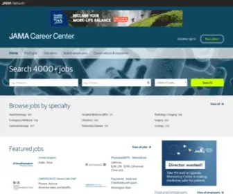 Jamacareercenter.com(Physician Jobs from JAMA Career Center) Screenshot