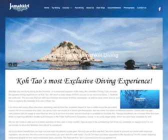 Jamahkiridiving.com(Jamahkiri Diving Club Koh Tao) Screenshot