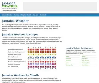 Jamaica-Weather.co.uk(Jamaica Weather For Planning Your Next Holiday to the Caribbean) Screenshot