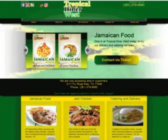 Jamaicanfoodhouston.com(Tropical Diner West) Screenshot