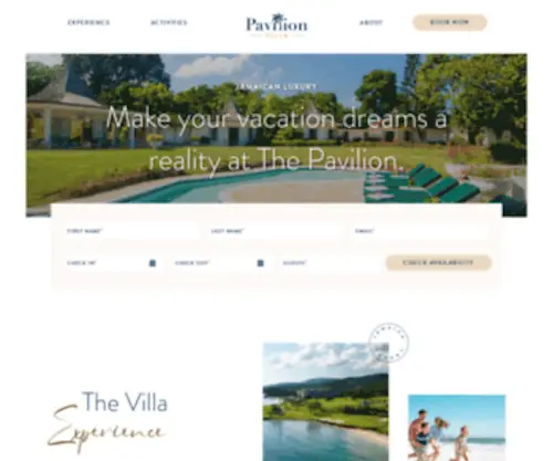 Jamaicapavilion.com(Jamaica Vacation Villa Jamaica Pavilion) Screenshot
