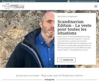 Jamaissansmacravate.fr(Jamais sans ma cravate) Screenshot