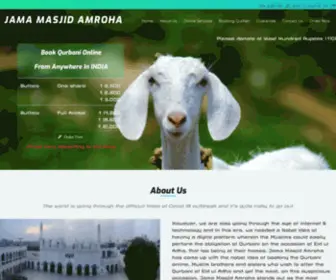 Jamamasjidamroha.com(Madarsa Islamiya Arabia Jama Masjid Amroha) Screenshot