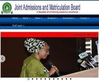 Jamb.gov.ng(JOINT ADMISSIONS AND MATRICULATION BOARD) Screenshot