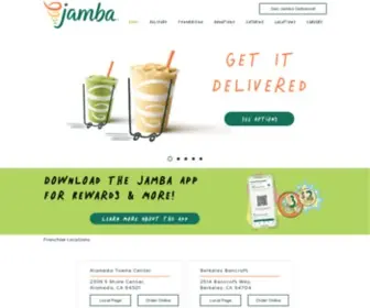 Jambajuicesf.com(Jamba) Screenshot